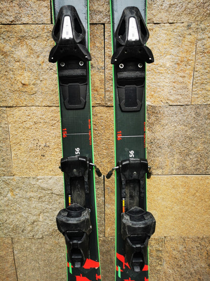 Rossignol REACT RTX Fiber 156cm  Ski + Elan 10 Bindings Winter Sport Fun