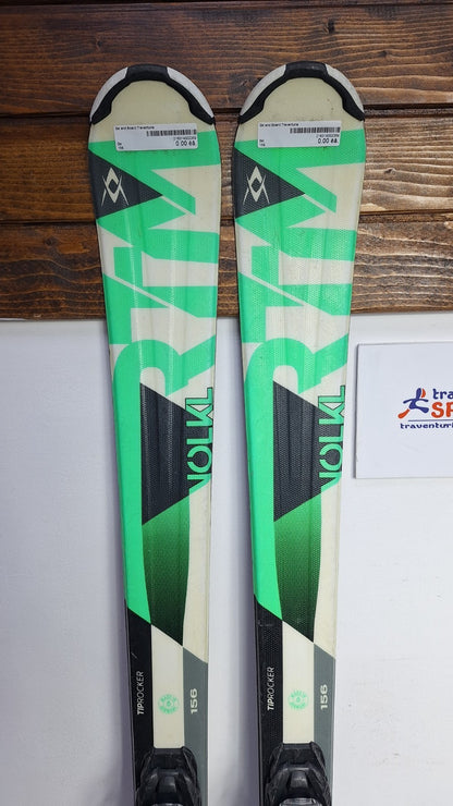 Volkl RTM 156 cm Ski + Marker 10 Bindings Fun Snow Winter Sport Piste