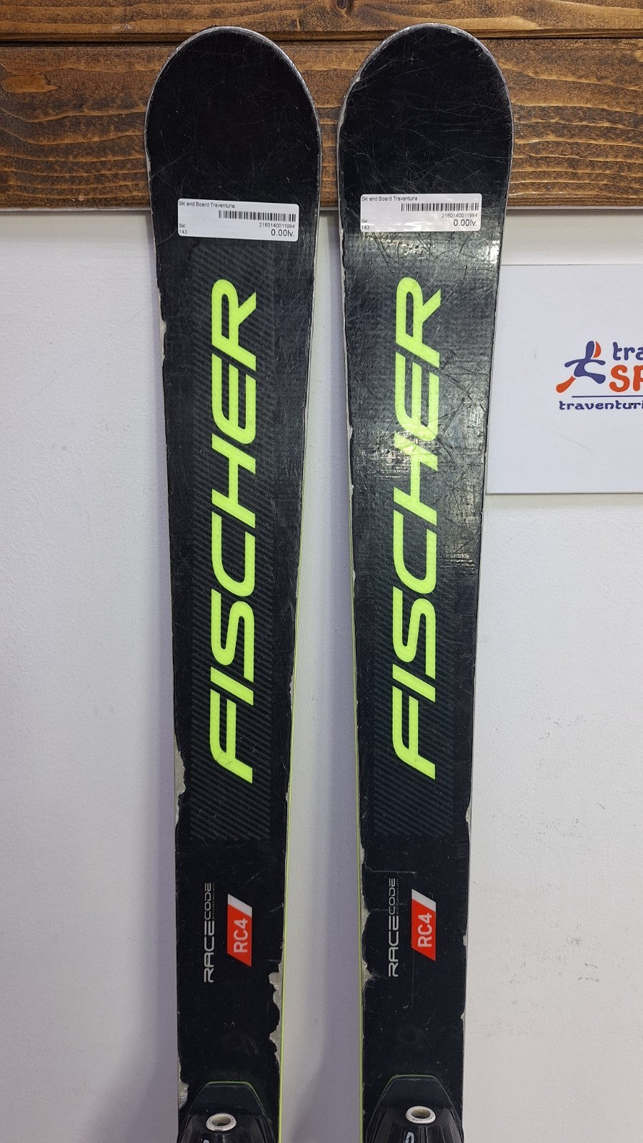 Sci Fischer RC4 GS 143cm + attacchi Salomon 10 Sport Invernali