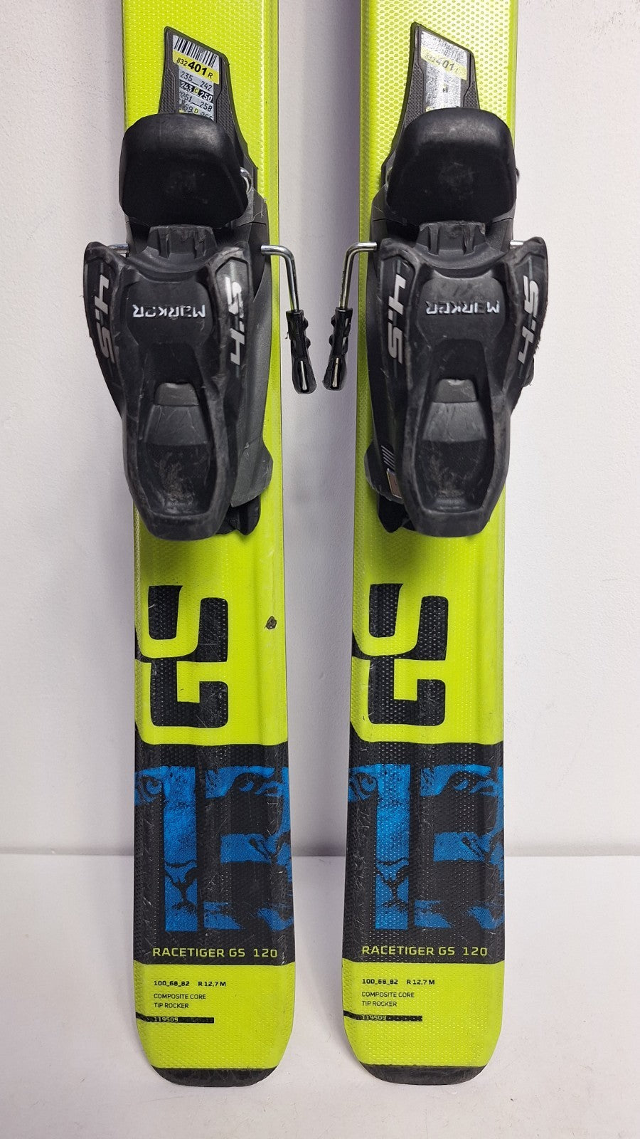 Volkl Racetiger GS 13 120cm Skis + Marker 4.5 Bindings Winter Fun Snow