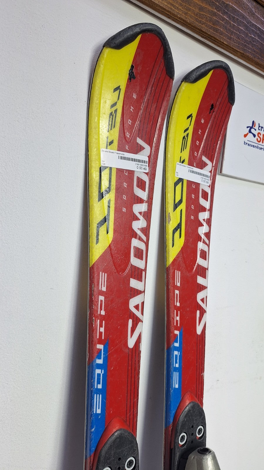Salomon Equipe 10 130cm Ski + Salomon 9 Bindings Winter Sport Fun