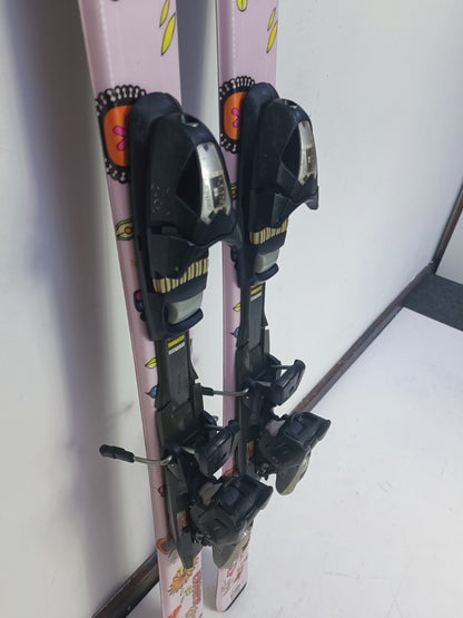 Sci Rossignol Fun Girl 140 cm + attacchi Elan ESP 7.5 Winter Adventure