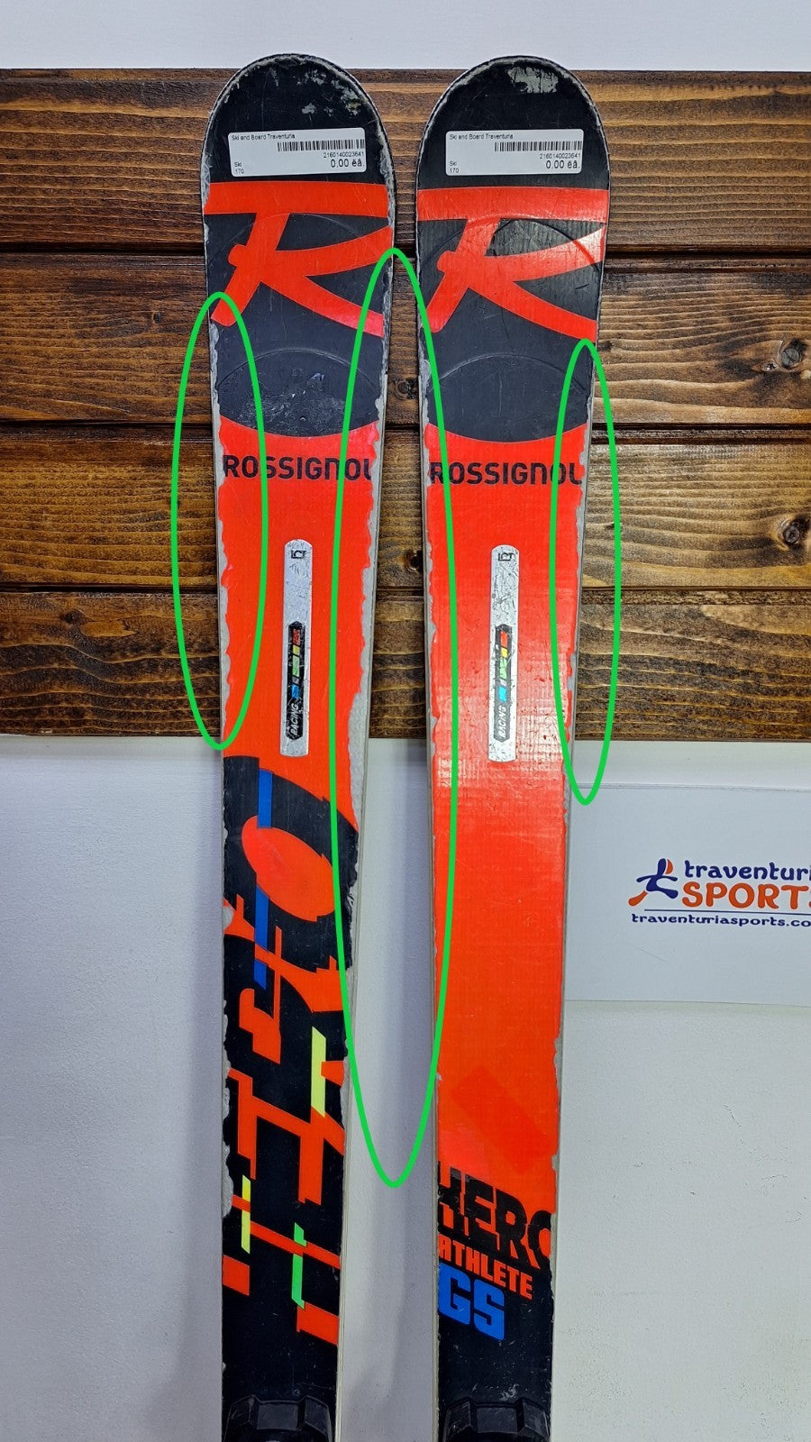 Rossignol Hero Athlete GS 170 cm Ski + Look 12 Bindungen Winterspaß Schnee