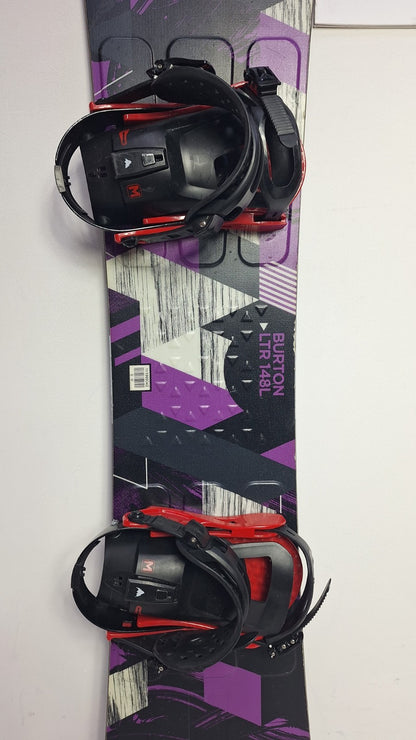 Burton LTR 148L cm Snowboard + Burton M  Bindings Winter Snow Adventure Fun