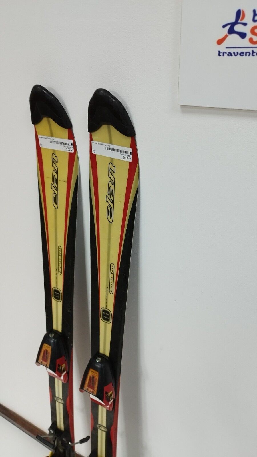 Ski Elan Team Carve 118 cm + fixations Salomon 4.5 Sport d'hiver Plaisir