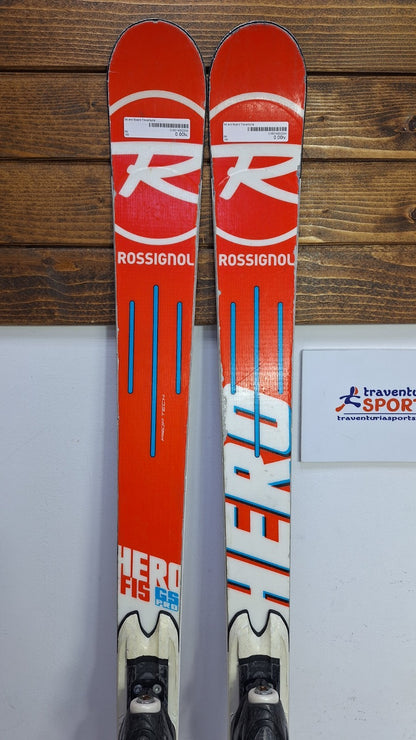 Ski Rossignol Hero FIS GS  165 cm + fixations Rossignol 10 Plaisir hivernal Neige Sport