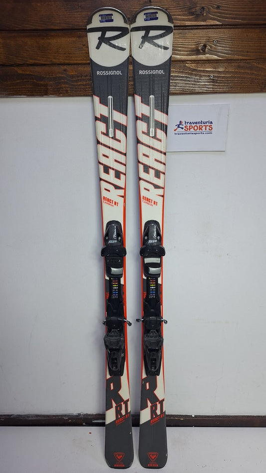 Rossignol React RT Carbon 156cm Ski + Tyrolia SP 7.5 Bindings Winter Adventure