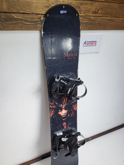 Matrix Syco 150 cm Snowboard + HEAD P4 Size S Bindings Winter Snow Adventure