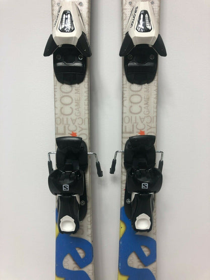 HEAD MOJO JR 117 cm Ski + NEUE Salomon 4.5 Bindungen Sport Schnee Winterspaß
