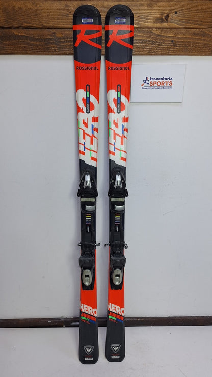 Sci Rossignol Hero J 150 cm + attacchi Elan ESP 7.5 Divertimento invernale Sport sulla neve