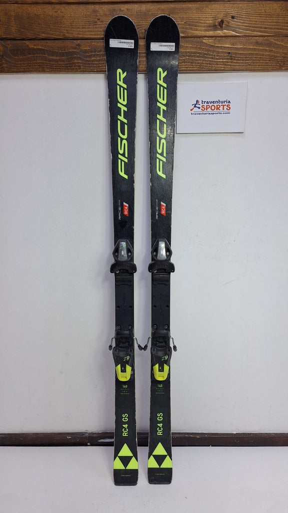 Fischer RC4 GS 148cm Ski + Fischer 9 Bindings Winter Sports