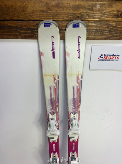 Elan Snow White  146cm  Ski + Elan EL 7.5 Bindings Winter Sport Fun