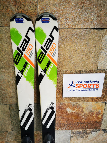 Elan Exar Pro 150cm  Ski + Elan  ESR 10 Bindings Adventure Winter Sport