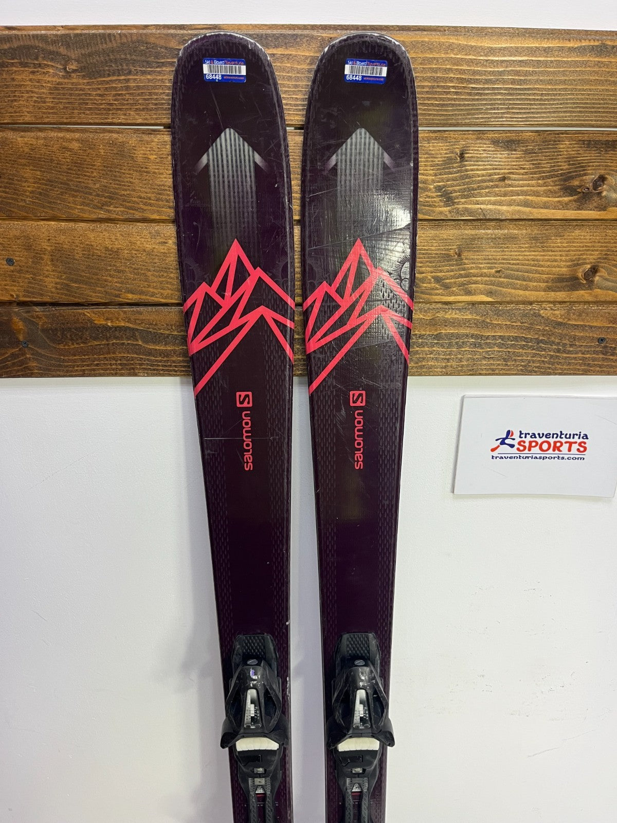 Skis Salomon Myriad 85 169cm + fixations Elan EL 10 Aventure Sport d’hiver