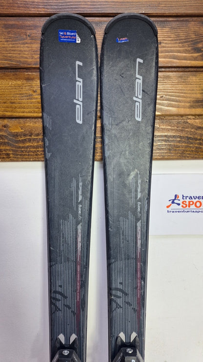 Elan Snow Black 158cm  Ski + Elan 7.5 Bindings Adventure Winter Sport