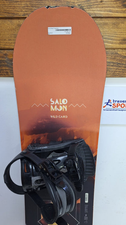 Salomon Wild Card 155 cm Snowboard + Speedfit L Bindings  Winter Snow Sport
