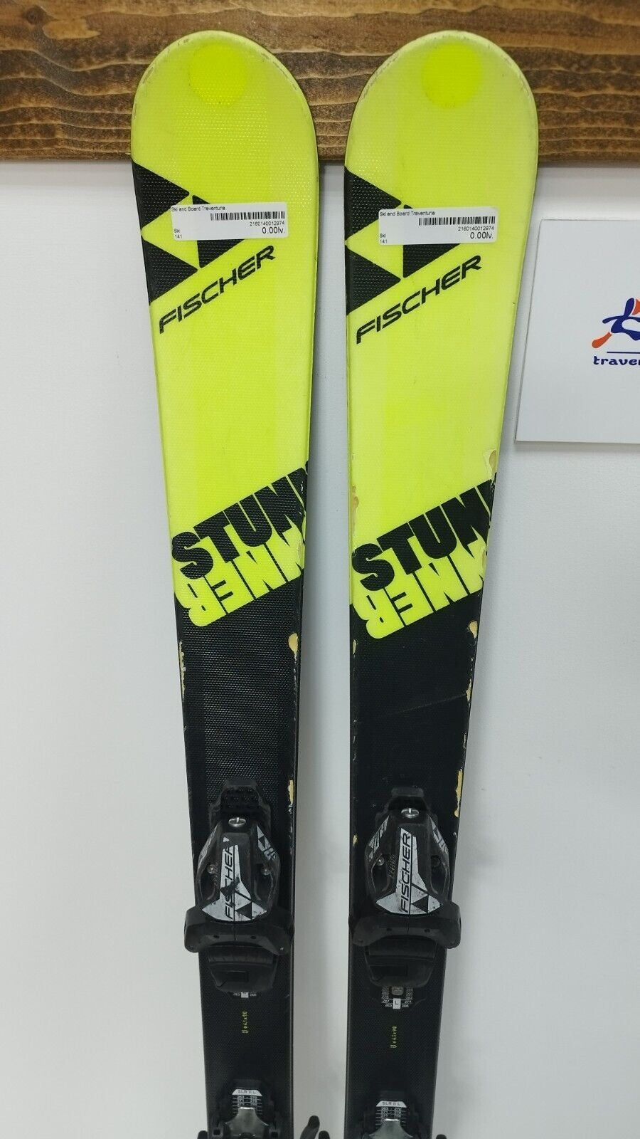Fischer Stunner 141 cm Ski + Fischer 7.5 Bindungen Wintersport Spaß Abenteuer
