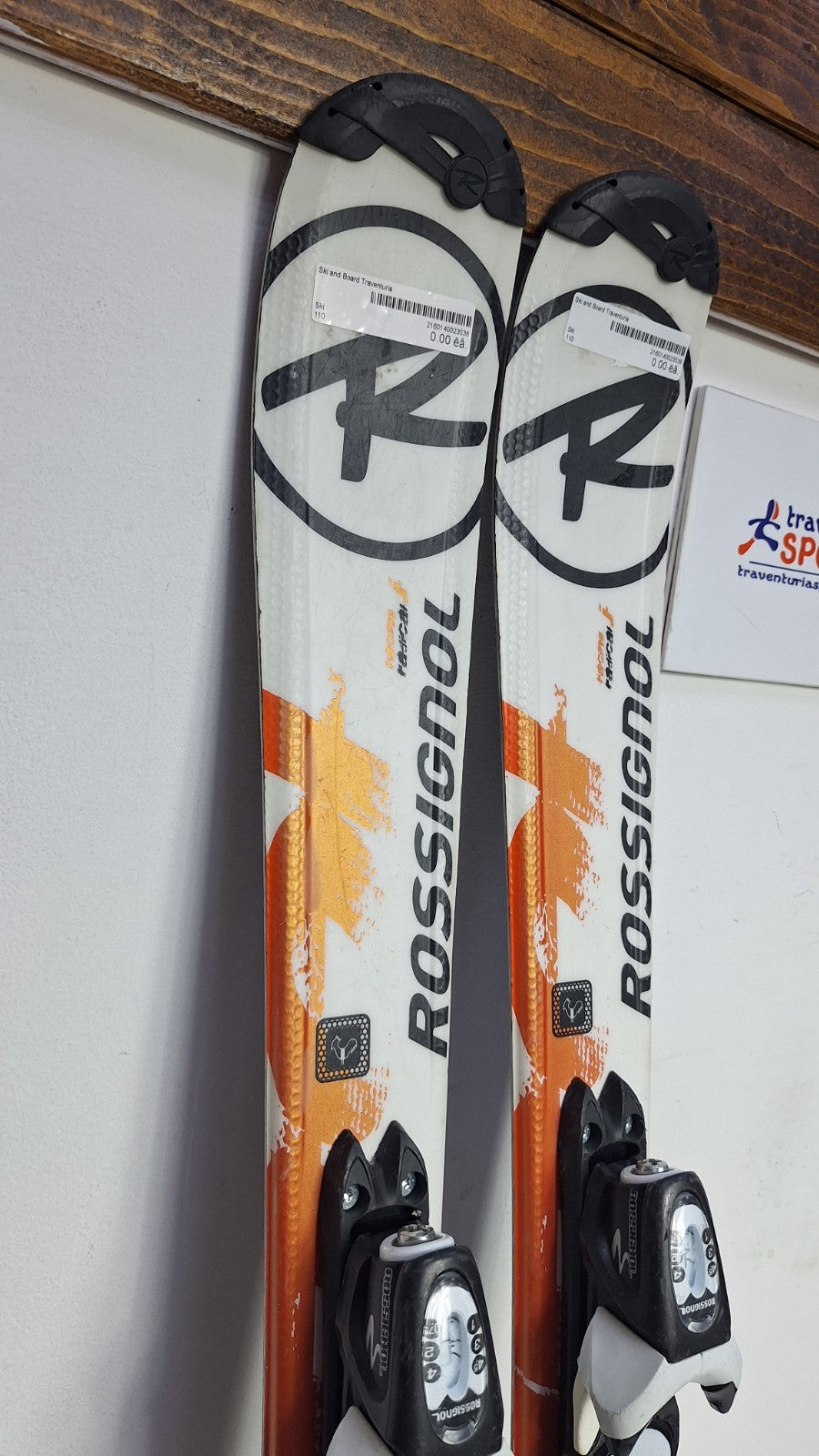 Rossignol Radical 110 cm Ski + Rossignol 4.5 Bindung Wintersport Schnee