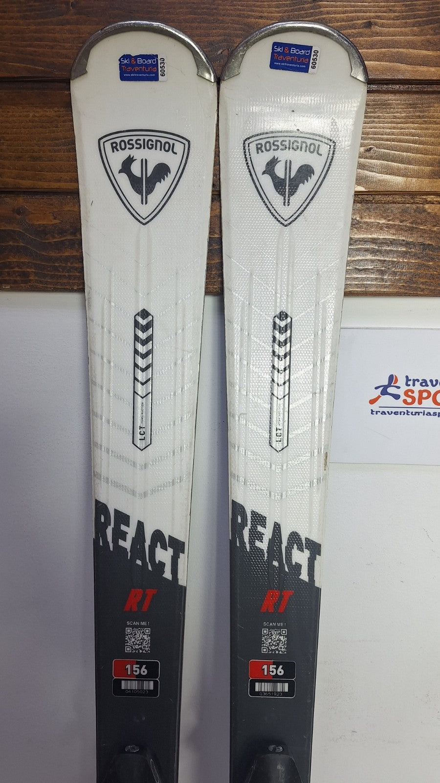 Rossignol React RT Carbon 156 cm Ski + Elan ESR 10 Bindings Winter Adventure
