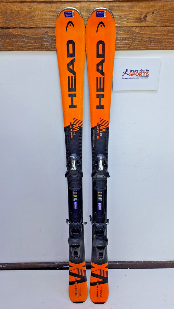 HEAD Shape VX 150 cm Skis + Elan SP 10 Bindings Winter Sport Snow Fun Adventure