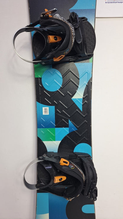Burton Progression 157 cm Snowboard + HEAD Rental L Bindings Winter Snow Sport
