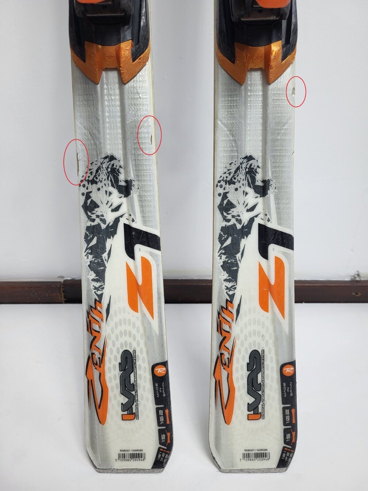Rossignol Zenith Z1 162 cm Ski + Rossignol 10 Bindings Winter Sport Fun Snow