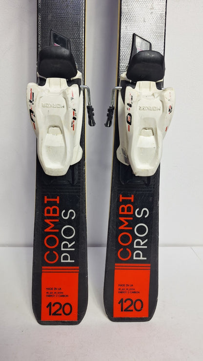 Nordica Combi Pro S 120  120cm Skis + Marker 7  Bindings Winter Sport Snow