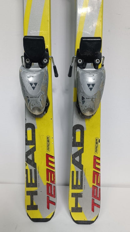 HEAD Team Racer 126 cm Ski + Fischer 4.5 Bindings Winter Sport Snow Outdoor Fun