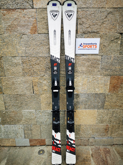Rossignol REACT RT 163cm  Ski + Tyrolia 10 Bindings Winter Sport Fun