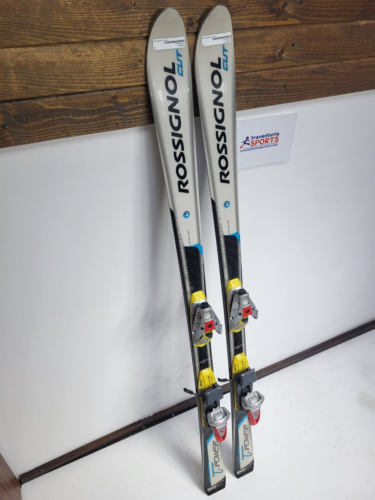 rossignol or salomon skis Rossignol T-Power 160cm Ski + Salomon 10 Bindings Winter Sport – Traventuria Sports