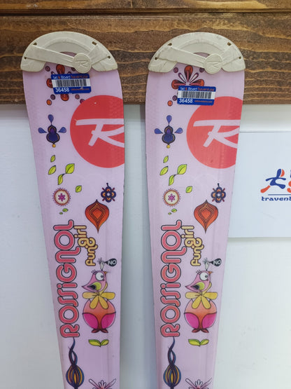 Sci Rossignol Fun Girl 140 cm + attacchi Elan ESP 7.5 Winter Adventure