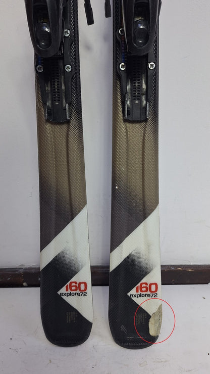 Elan Explore 72 160  Ski + Elan ESR 10 Bindings Winter Sport Fun
