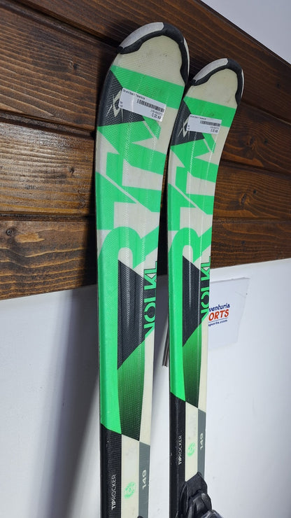 Volkl RTM 149 cm Ski + Marker 10 Bindings Fun Snow Winter Sport Piste