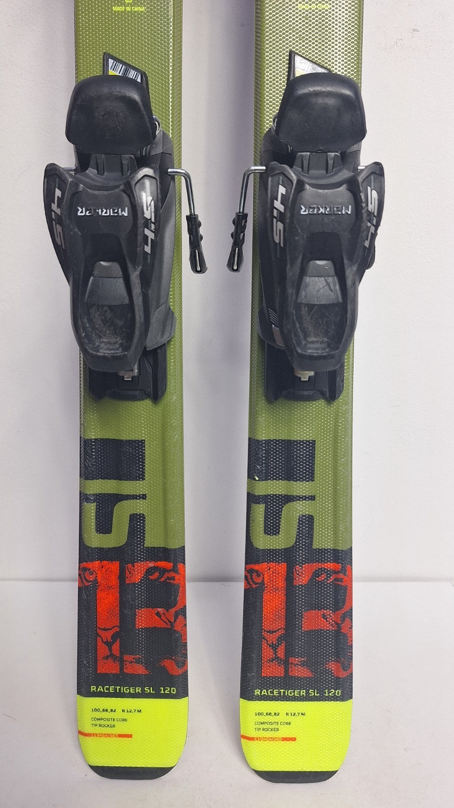 Völkl Racetiger 13 SL 120 cm Ski + Marker 4.5 Bindung Wintersport Schneespaß