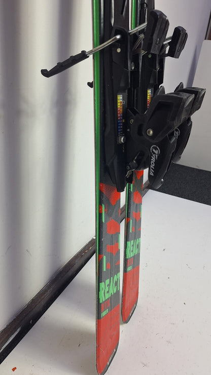 Rossignol REACT RTX Fiber 163cm  Ski + Tyrolia 10 Bindings Winter Sport Fun