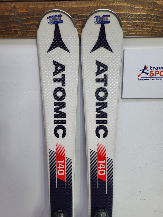 Atomic ETL R EZY2 140 cm Ski + Elan ESR 10 Bindungen Schnee Winter Spaß Sport