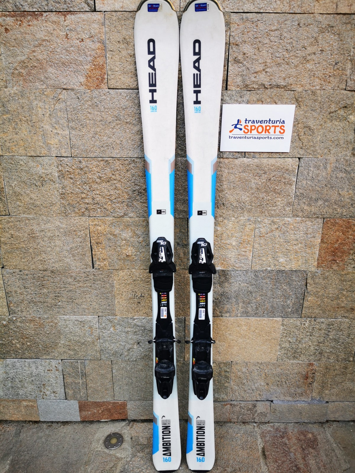 HEAD Ambition 160cm  Ski + Tyrolia SP 10 Bindings Adventure Winter Sport