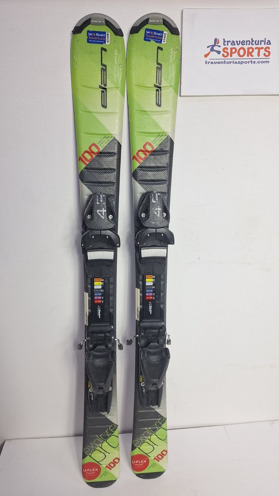 Elan Explore Pro 100 cm  Ski + Elan ESP 4.5 Bindings Adventure Winter Sport Snow