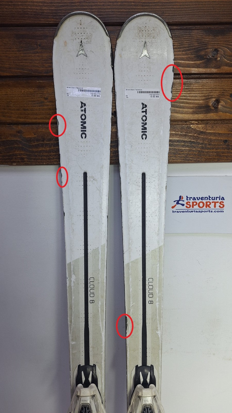 Atomic Cloud 8 164 cm Skis + Atomic Lithium 10 Bindings Winter Sport Snow Fun