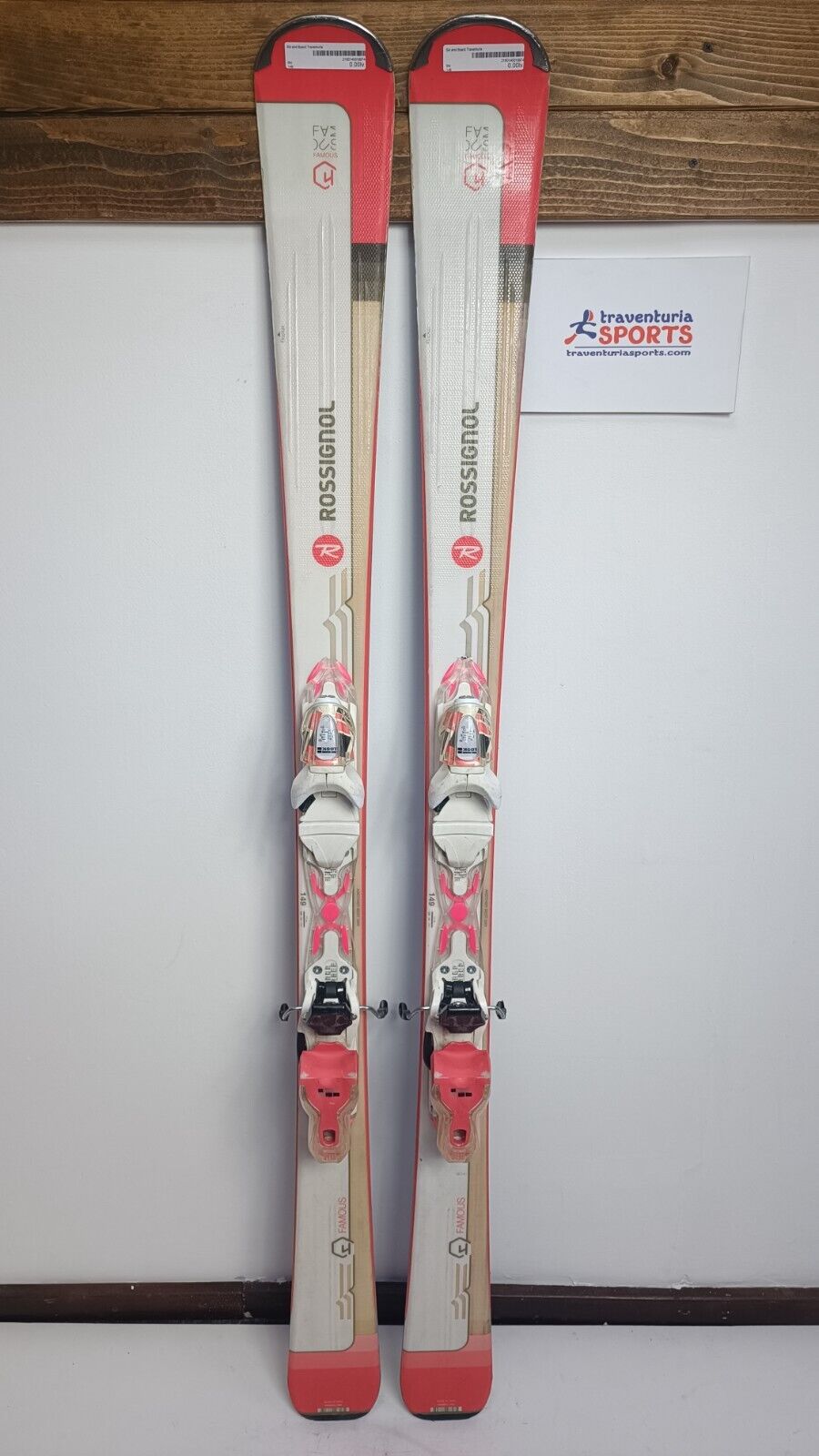 Rossignol Famous 149cm Ski + Look 10 Bindings Winter Adventure Winter