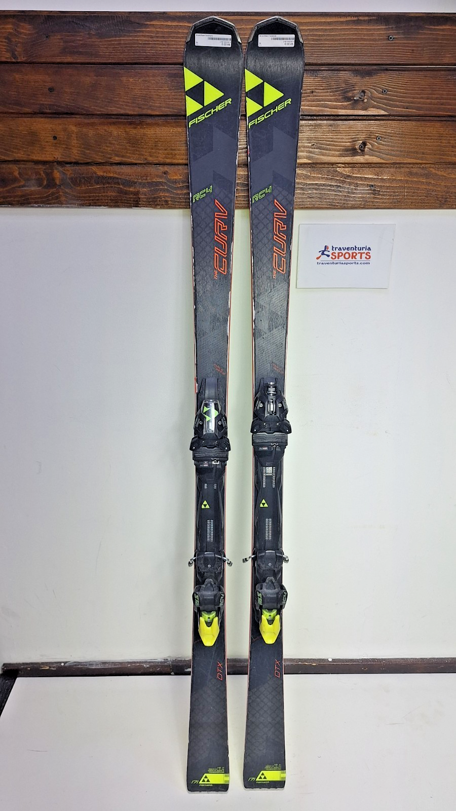 Sci Fischer RC4 The Curv DTX 171 cm + Attacchi Fischer Z12 Sport invernali Neve