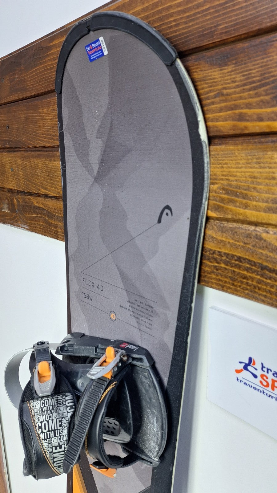 Snowboard HEAD Flex 4D 168W cm + fixations HEAD Rental taille L Aventure hivernale sur neige