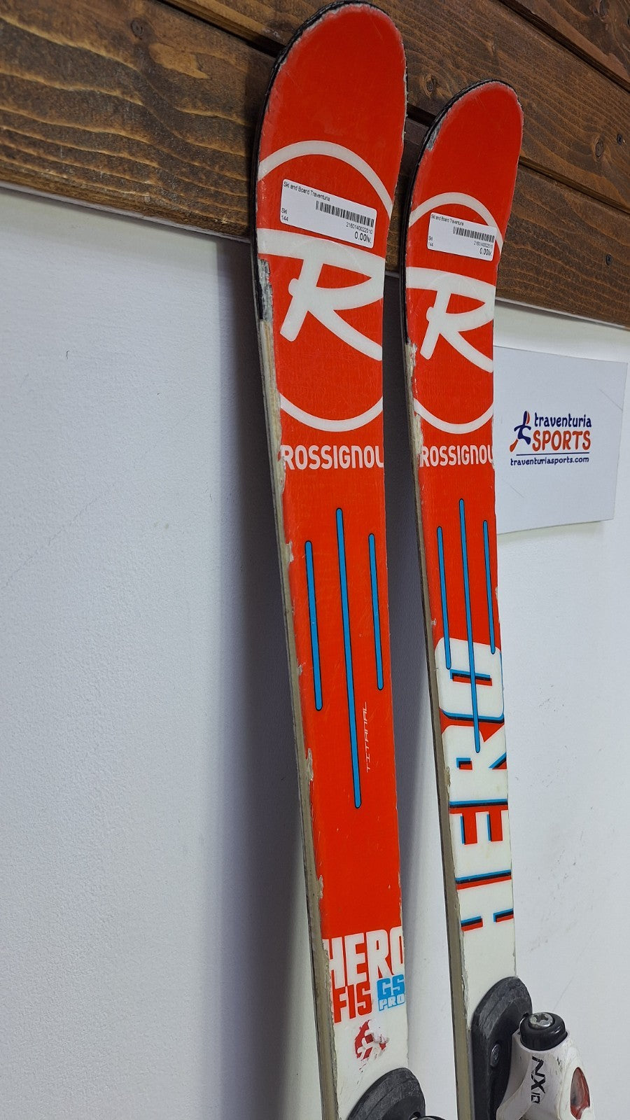Rossignol Hero FIS GS Pro 144 cm Ski + fixations Look NX 10 Divertissement hivernal, neige CBS