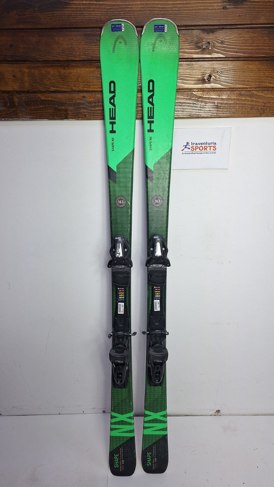 HEAD Shape NX  163cm  Ski + Tyrolia SP 10 Bindings Winter Sport Fun Snow