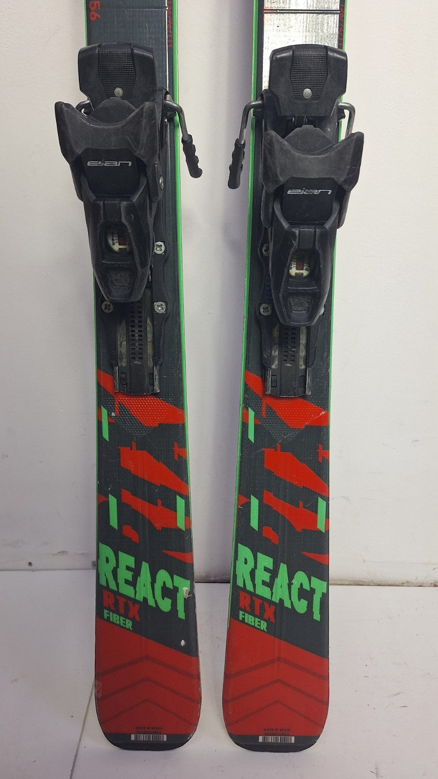 Rossignol React RTX Fiber 156 cm Ski + Elan ESR 10 Bindings Winter Adventure