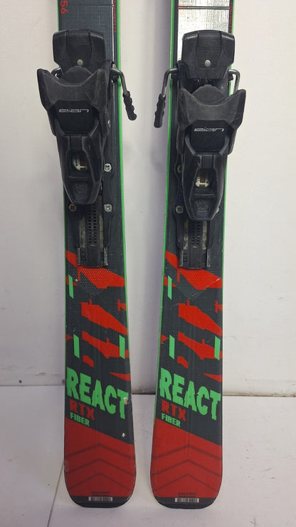 Rossignol React RTX Fiber 156 cm Ski + Elan ESR 10 Bindings Winter Adventure