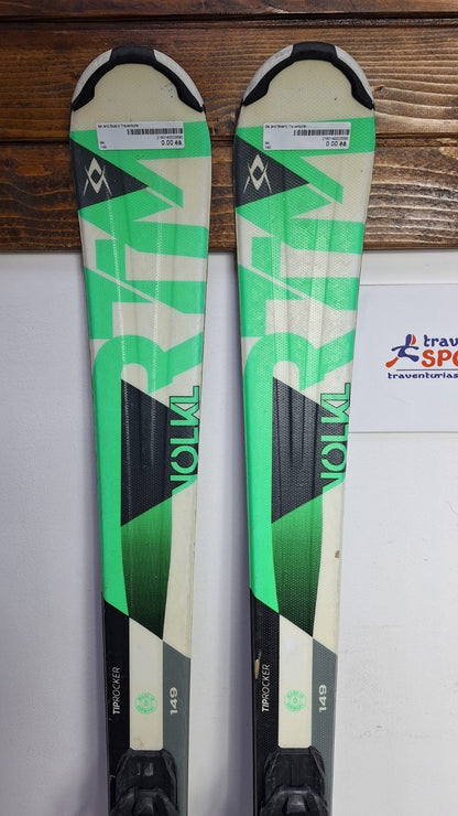 Volkl RTM 149 cm Ski + Marker 10 Bindings Fun Snow Winter Sport Piste