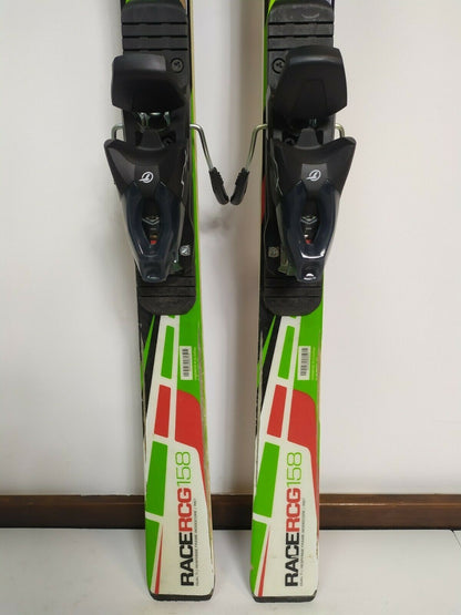 Elan Race RCG 158 cm Skis + NEW Tyrolia SX10 Bindings Winter Fun Snow BSL