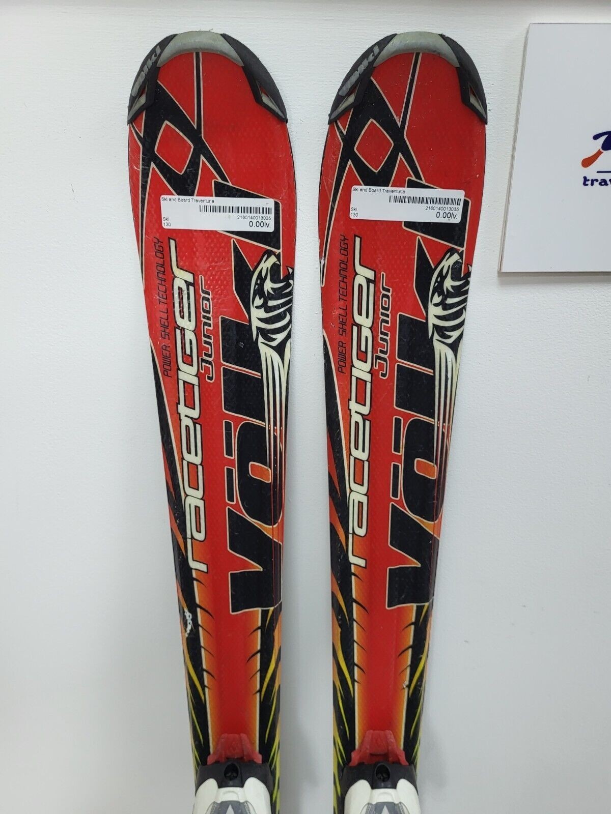 Ski Völkl Racetiger GS R JR 130 cm + fixations Marker 7 Plaisirs des sports d'hiver et de la neige