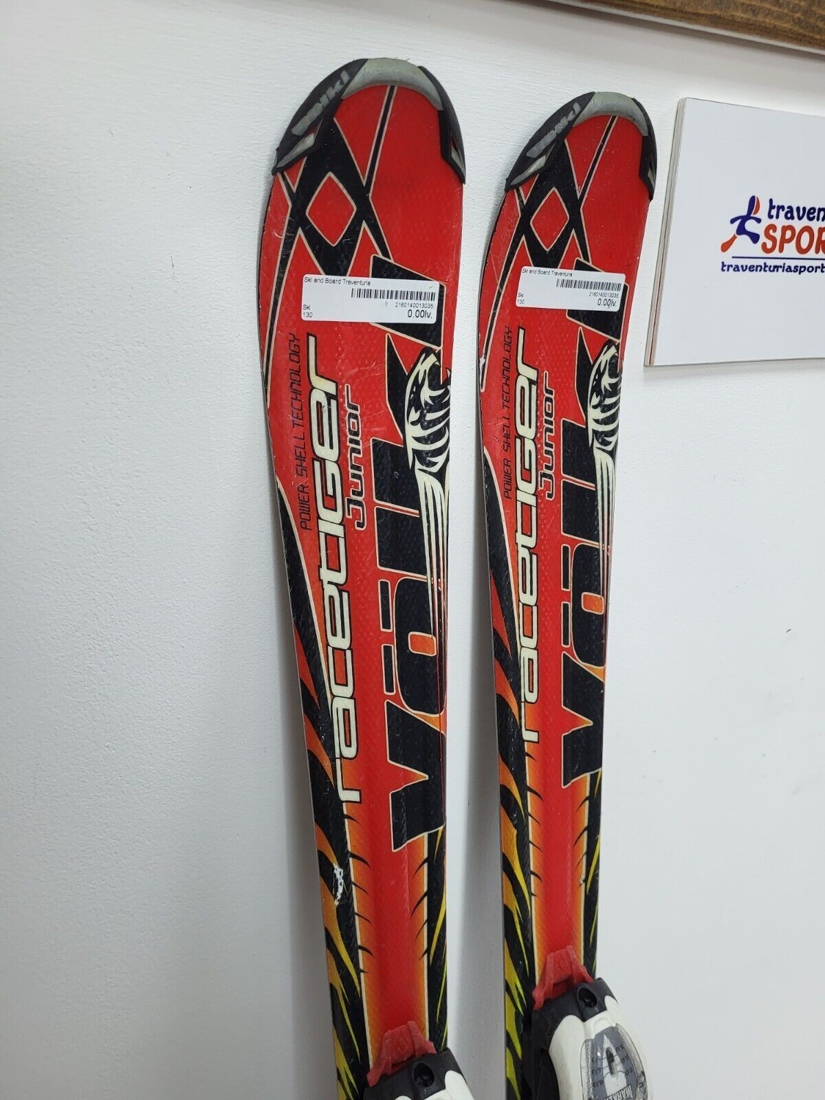 Ski Völkl Racetiger GS R JR 130 cm + fixations Marker 7 Plaisirs des sports d'hiver et de la neige